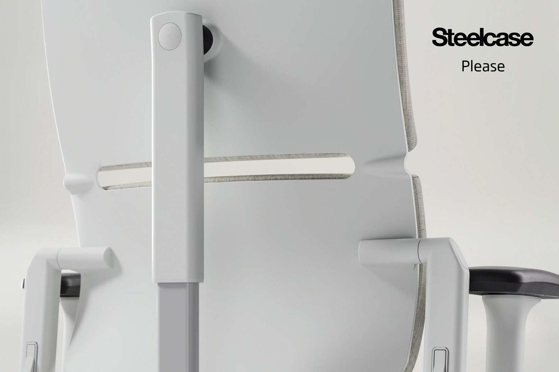 Rückenansicht des Steelcase Please - ergonomischer Bürostuhl.